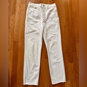 Madewell The Perfect Vintage Crop Jean in White